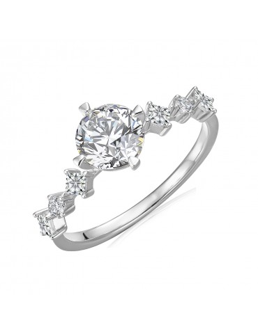 Moissanite Diamond Geneva Ring